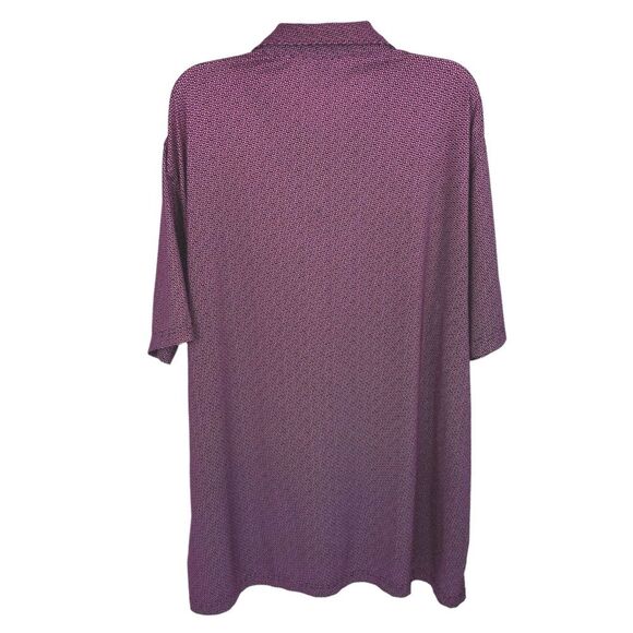 Peter Millar Summer Comfort Golf Red Blue Polka Dot Short Sleeve Polo Shirt XL - Picture 2 of 9